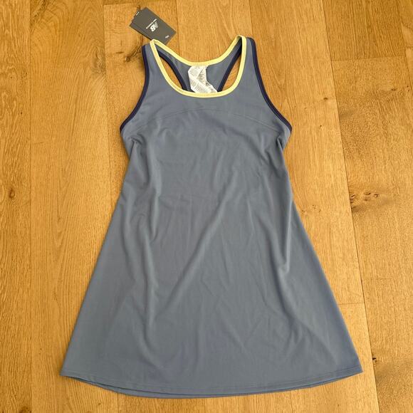 New Balance Dry Fit Mini Dress Paris Tournament Size M Blue Green - Picture 1 of 4